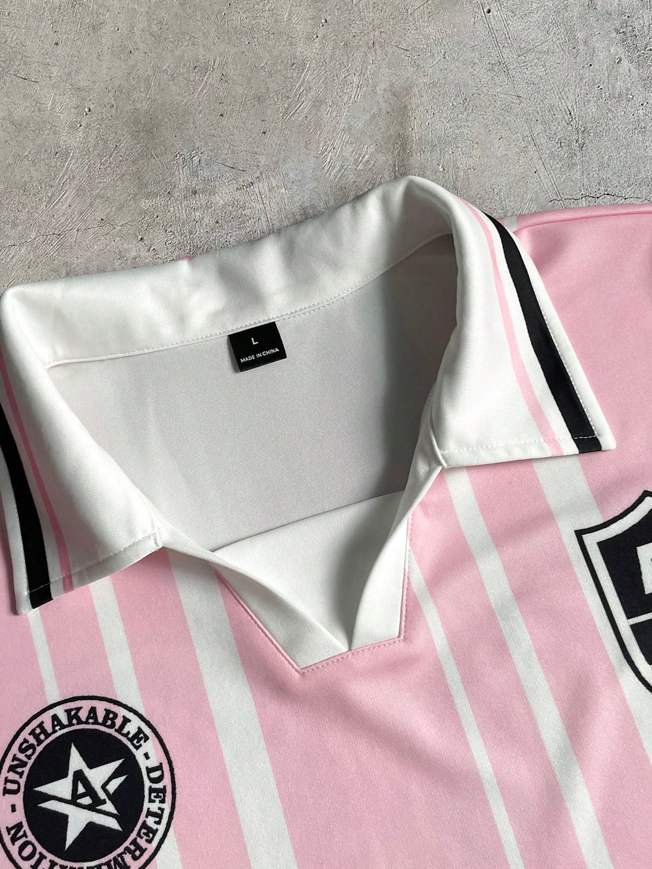 Camisa Polo Esportiva Casual AXEPEAK, Estampa de Letras, Colorblock, Manga Curta, Cropped, Masculino
