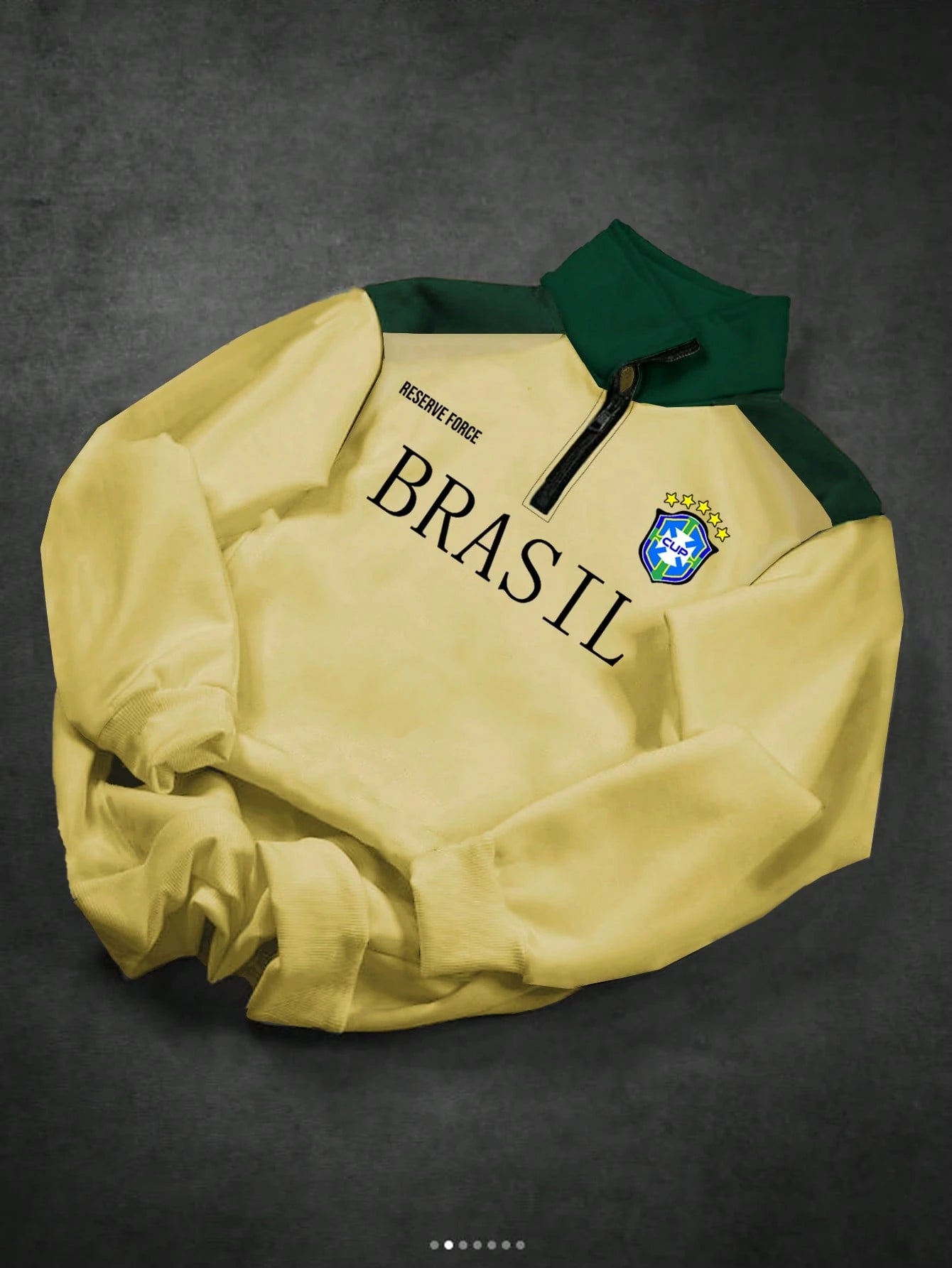 ROMWE MEN Moletom Casual Masculino com Estampa de Letra em Cores Contrastantes