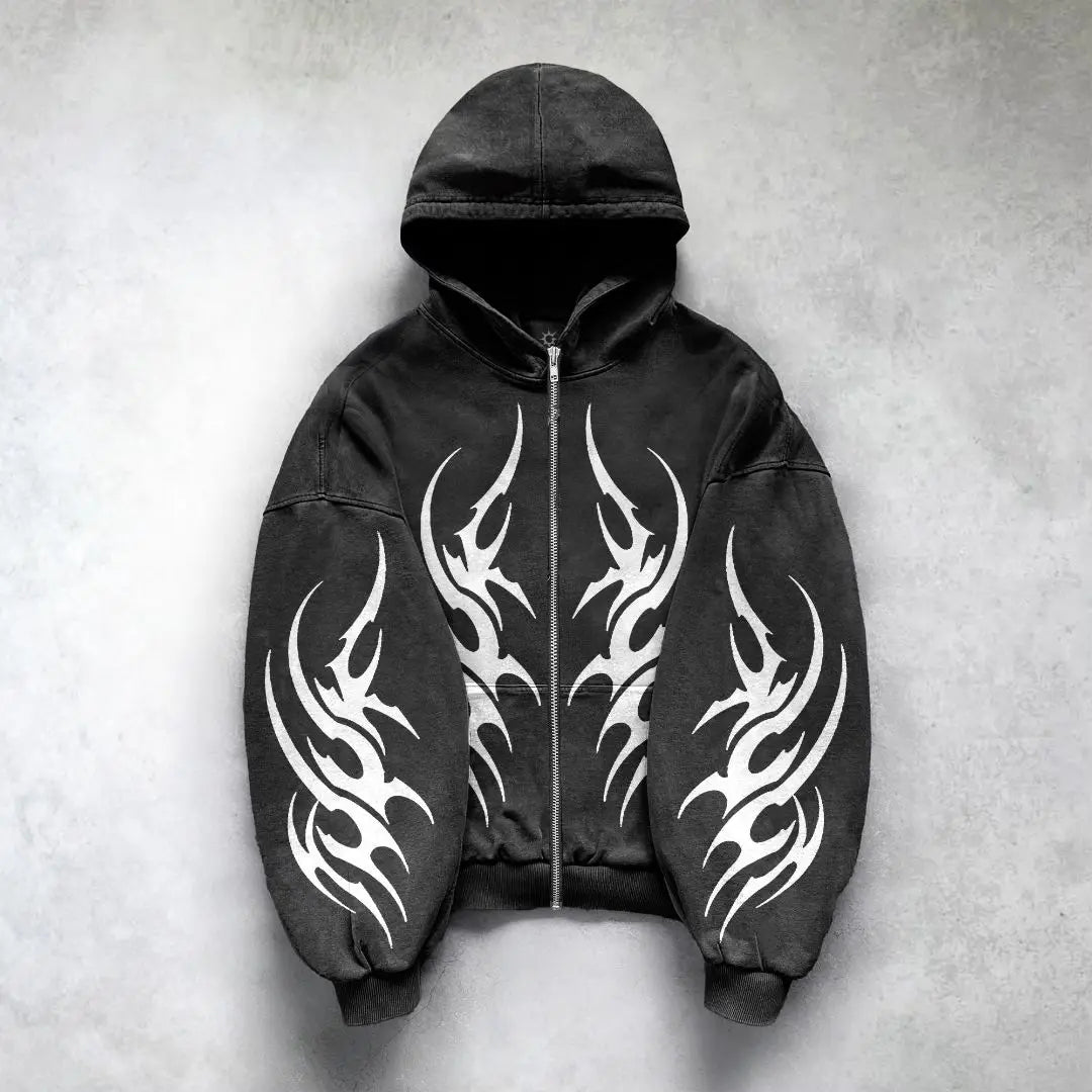 Mod Vivence Root Gótico punk moletom streetwear y2k