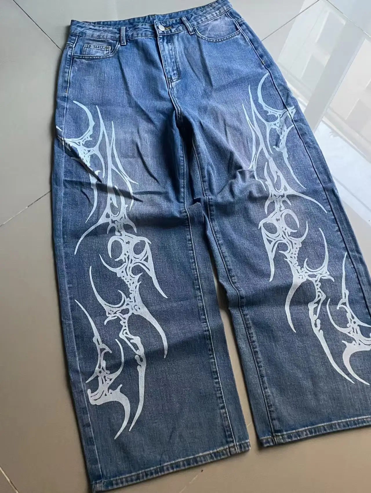 Calças Jeans Baggy Retro Y2K Moda oversized streetwear