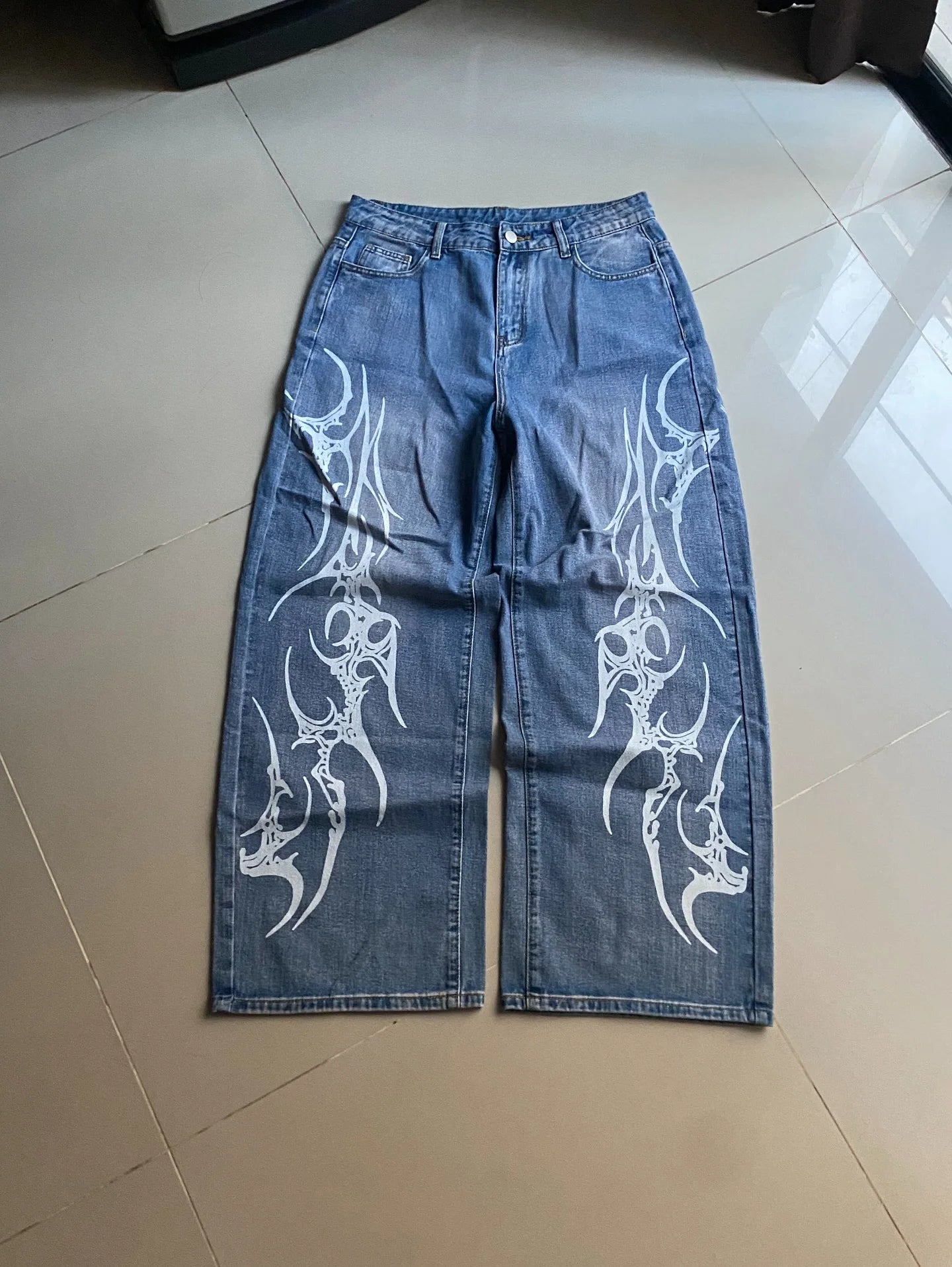 Calças Jeans Baggy Retro Y2K Moda oversized streetwear