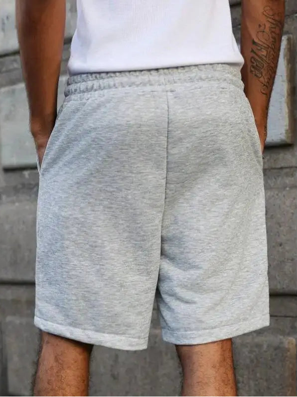 orts Masculinos Estilo Streetwear com Estampa de Letras e Cordão, Calças Retrô Ciwalk de Nove Peças, Tamanho ande com C...