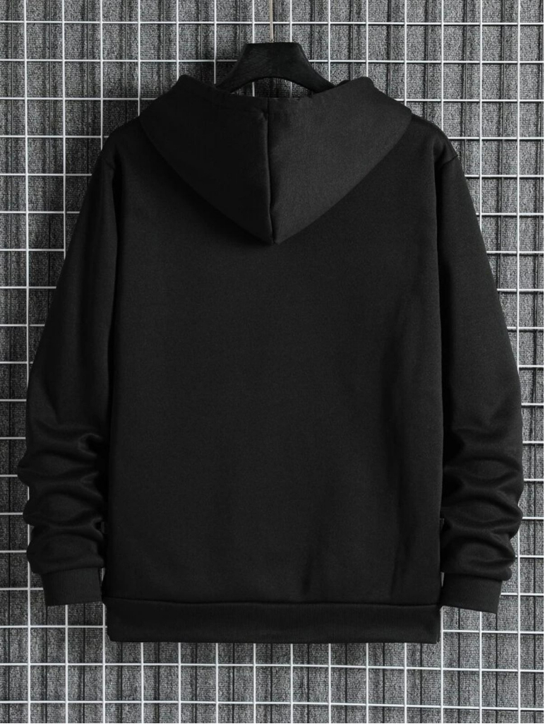  Moletom All Black Com Zíper 