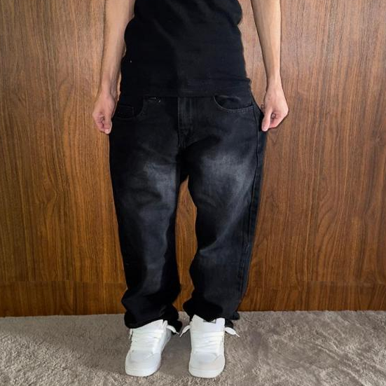Calça Balão Premium Preta Edição Vivence Root Limitada Baggy Streetwear